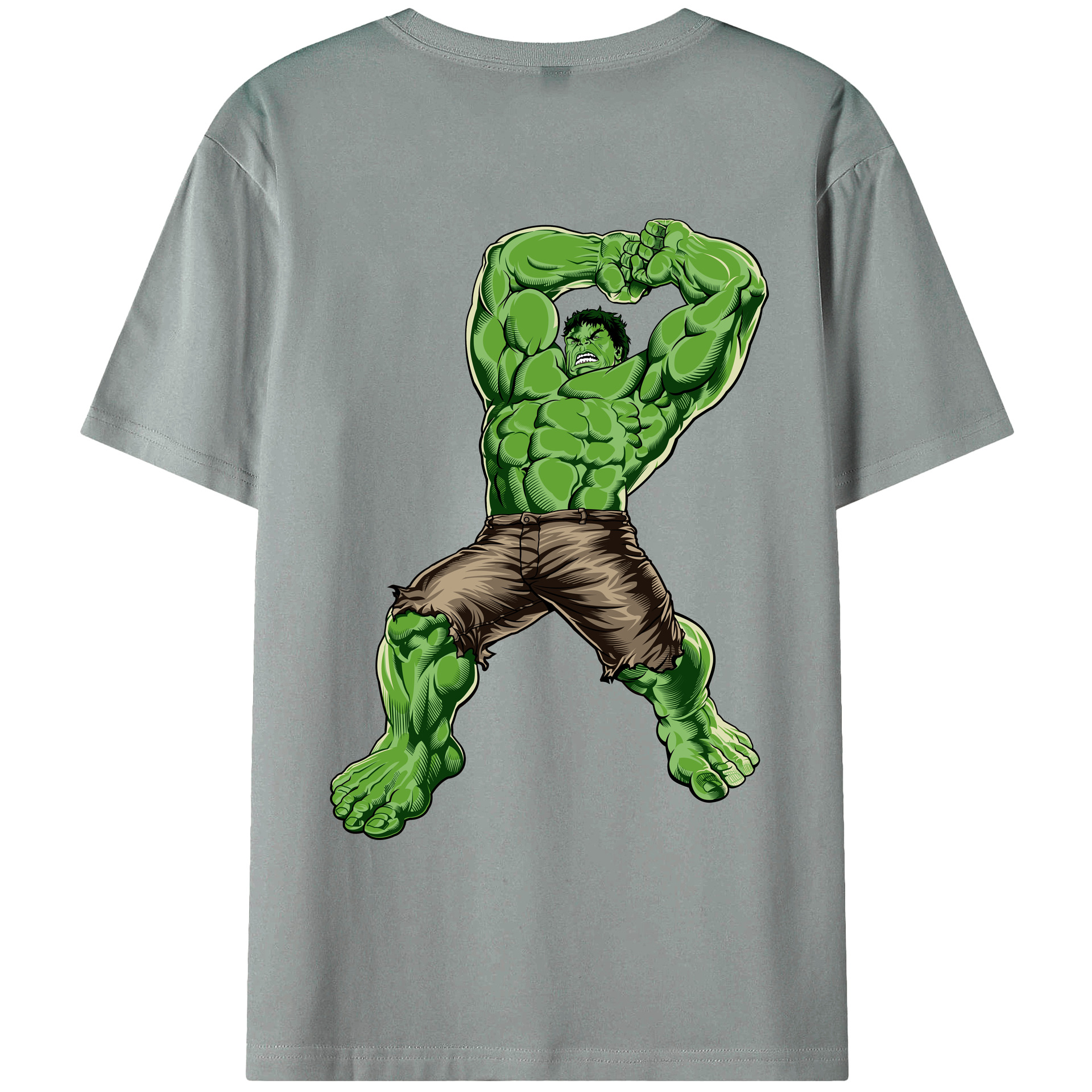 （画像用） アベンジャーズ The Avengers 綿100％ メンズ半袖Tシャツ（バックプリント） 通気性